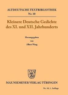 Kleinere Gedichte Jahrhunderts Deutsche XII. 预订 des XI. 9783110500653 und