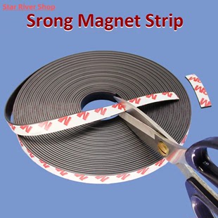 Strip Strong Magnet Magnetic Flexible Self Tape Rub Adhesive