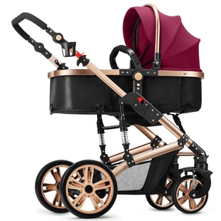 TEKNUM婴儿推车高景观宝宝可坐可躺双向童车避震轻便折叠BB婴儿车