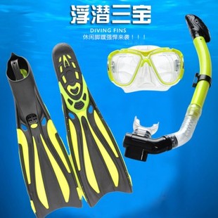 新款 潜水镜全干式 备 呼吸管长脚蹼套脚鸭蹼游泳训练浮潜三宝蛙鞋 装