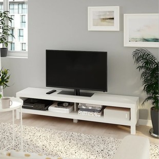 IKEA宜家电视柜拉克简易白色桌面现代田园边桌角几客厅白色黑褐黑