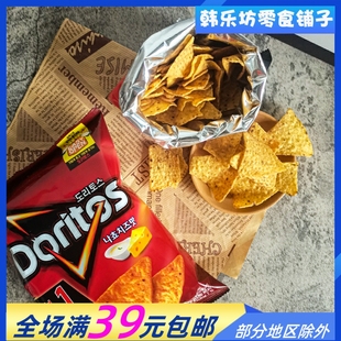 韩国进口乐天Doritos多力多滋玉米片84g袋超浓芝士休闲膨化零食