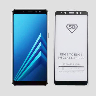 适配Samsung A8钢化膜a8 保护膜GALAXY三星plus全屏吸附玻璃膜高清防爆屏保贴膜 plus手机膜全屏覆盖2018款