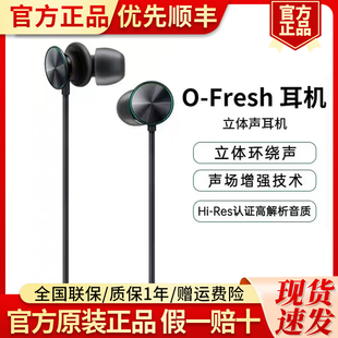OPPO 带麦高音质原装 Fresh立体声耳机兼容Type 耳机 C接口入耳式