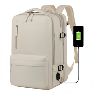 可扩容双肩包超大容量书包商务出差背包行李包15.6寸笔记本电脑包