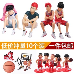 篮球小子蛋糕装 球框插牌生日蛋糕插件 饰摆件男孩打篮球主题球鞋