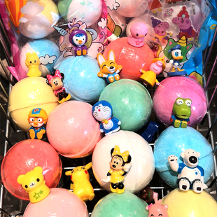 日本入浴精油泡泡洗澡球大人儿童玩具泡澡球艾草花香泡脚沐浴盐球