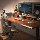 智芯实木电动升降桌办公电脑桌智能书桌双电机学习桌工作台X2