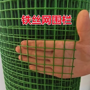 小孔绿网格电焊网铁丝网围栏养殖网养鸡网荷兰网钢丝网防护网隔离