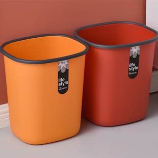 家用垃圾桶创意时尚 卫生间轻奢卧室高颜值北欧风ins风大容量压圈