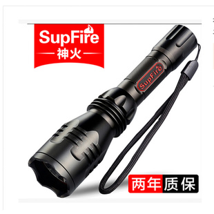 神火强光手电筒Y3 Y3A USB可车充防水聚光远射500米 LED Q5直充式