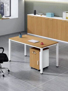 钢木简易电脑桌办公桌子家用写字台书桌卧室长条桌学习双人桌定制
