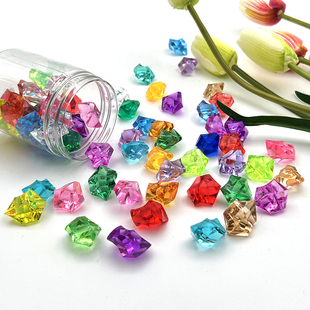 儿童水晶宝石玩具水晶钻石粒公主宝石弱视训练游乐场七彩石装 饰品