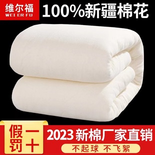 新疆棉被纯棉花被子冬被加厚保暖春秋全棉被芯棉絮床垫被褥子棉胎