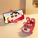 草莓熊手机支架可爱办公室好物桌面装 饰摆件送女生生日小礼物实用