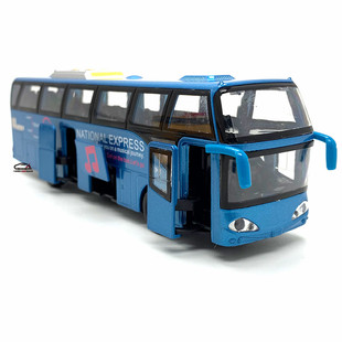 原厂客车模型旅游观光回力巴士机场公交汽车模型声光玩具男孩礼物
