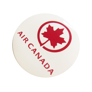 我爱飞行 Canada 加拿大AC航空登机旅行机组拉杆箱圆贴Air