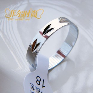 白金品质 女 韩版 保色 小饰品批发 刻纹 戒指 不褪色 可爱 义乌