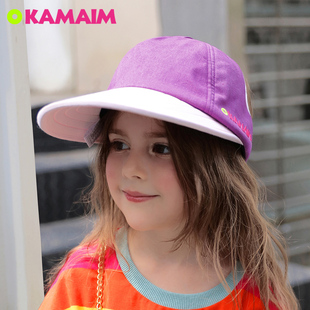 儿童遮阳帽女童夏季 棒球帽 防晒鸭舌帽宝宝太阳帽防紫外线公主薄款
