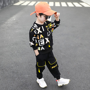 套装 韩版 男童春装 2020新款 童装 洋气衣服潮春秋两件套 儿童中小童