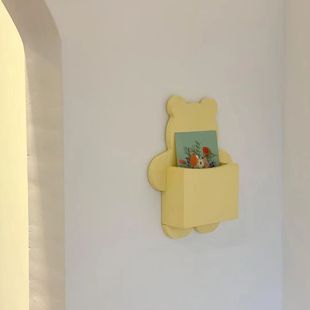 韩国代购 饰ins 进口超可爱小熊信箱创意小物件收纳家居厨房装