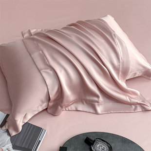 高端100支奥地利双面兰精天丝纯色枕套一对装 莱赛尔冰丝枕头 夏季