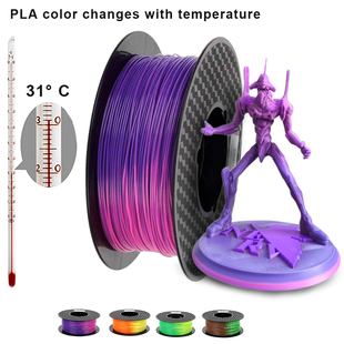 3D打印机耗材 变色pla材料 1kg 温变色渐变热敏感线材笔丝 1.75mm