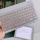 韩语无线蓝牙键盘韩文ipad键盘韩文字根无线键盘鼠标套装 适用苹果