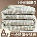 一级新疆棉花被子大豆纤维春秋被夏被空调被加厚保暖棉被冬被被芯