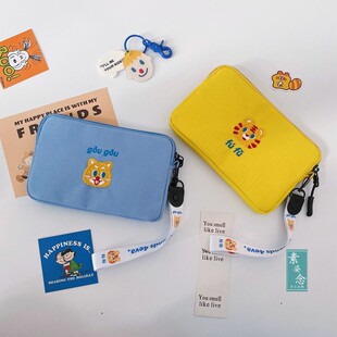 韩国卡通可爱零钱包女手拿包手拎拉链防水零钱袋小众设计手机包包