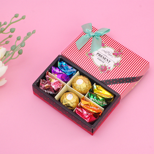 明治费列罗巧克力喜糖成品10粒条纹礼盒装 情人节教师节三八节礼物