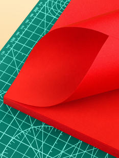 剪纸专用纸A4 A3剪纸宣纸中国风春节窗花双面大红色专业手工剪纸