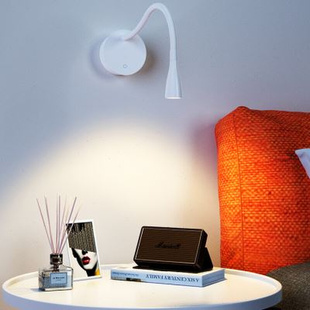 无线软管壁灯卧室磁吸免打孔免布线可调节亮度充电护眼床头阅读灯