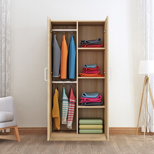板式 衣 衣柜整体简易木质衣柜木衣柜立柜两门衣柜板材三门衣柜板式