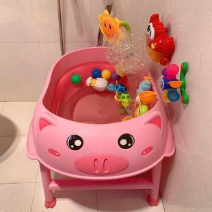 儿童洗澡BLBB 190桶可折叠婴儿澡盆宝坐宝浴桶家用洗躺浴盆小孩伸