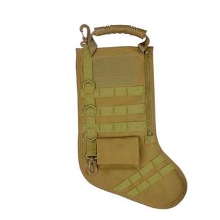 战术MOLLE圣诞袜袋军事袋配件存储袋 圣诞袜挂饰户外运动成人圣诞
