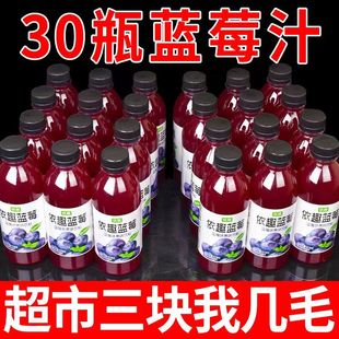 蓝莓汁饮料整箱310ml 促销 30瓶装 花青素护视力学生常备果味新品