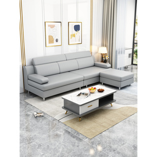 小户型布艺沙发现代简约北欧网红款 轻奢科技布直排 客厅2021年新款