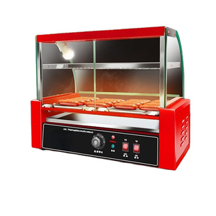 烤香肠火腿肠机摆摊5管 定制苏勒烤肠机商用小型全自动控温台式