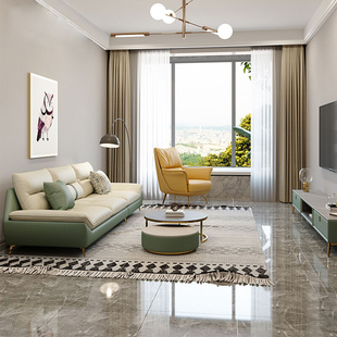 轻奢科技布沙发小户型北欧现代简约客厅直排布艺乳胶网红新款 沙发