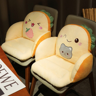 面包抱枕全包围防滑餐椅靠背垫水果西瓜公仔毛绒玩具儿童沙发坐垫