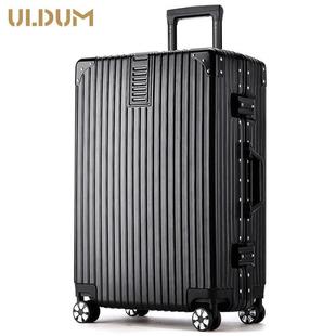 ULDUM旅行箱行李箱铝框拉杆箱万向轮20女男学生24密码 皮箱子28寸