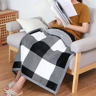 冬天厚毯子毛毯盖被盖腿小厚款 单人绒毯办公室宿舍民族风披肩沙发