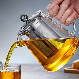 推荐 美杜公道杯加茶漏玻璃茶壶耐高温泡茶壶煮茶器家用办公花茶壶