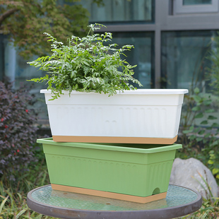 阳台种菜盆家庭蔬菜种植神器长方形花盆家用塑料加厚种菜专用箱