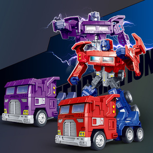 儿童数字变形汽车3 6岁玩具宝宝卡车机甲机器人战警益智男孩模型7