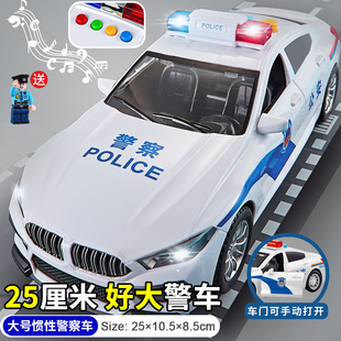 110超大号儿童警车玩具合金仿真大号特警察公安小汽车模型男孩3岁