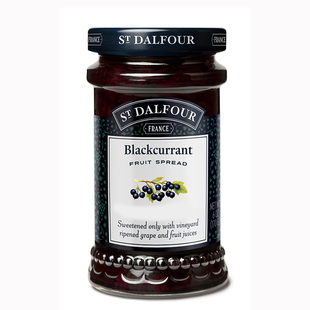 圣桃园无添加糖黑加仑果酱170g法国St Dalfour Jam Black Currant