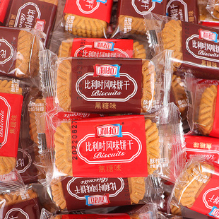 利拉比利时风味黑糖饼干焦糖饼干网红零食休闲小吃早餐薄脆解馋饼