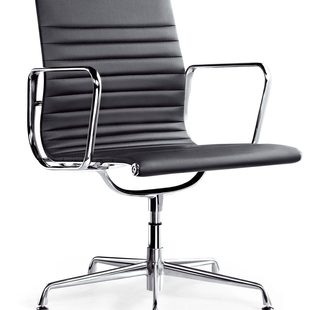 时尚 简约伊姆斯五金椅可换U型盘办公椅铝合金耐用办公家用电脑椅